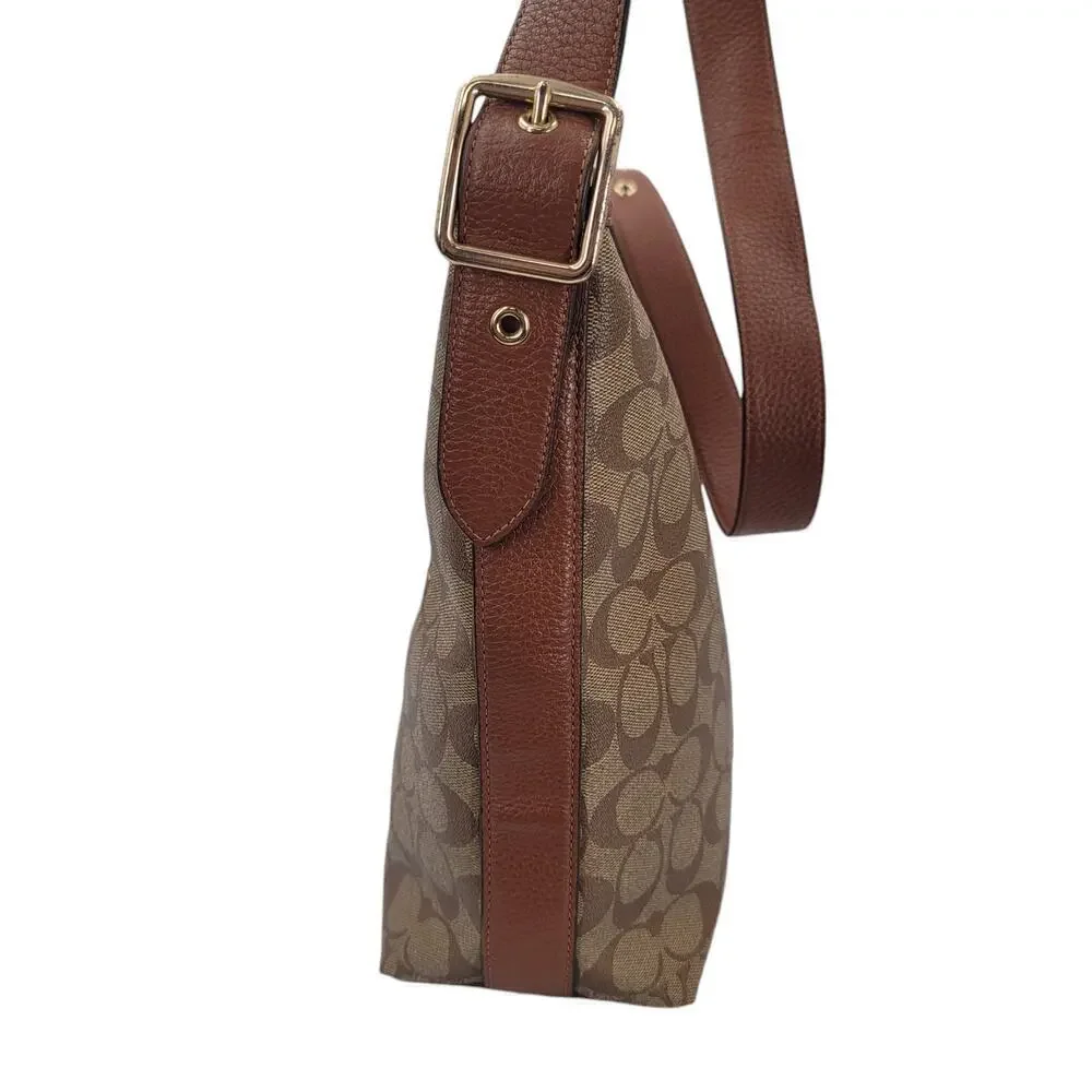 Coach Factory Val Duffle‎ Bag In Signature Canvas Shoulder Bag